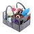 Baby Diaper Caddy - Nursery Storage Bin And Car Organizer For Diapers And Baby Wipes - Grey