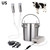 Famure Breast Pump Cow Electric Milking Machine Upgraded Stainless Steel Breast Vacuum Pump Adjustable 5.5l Household Suction Milker