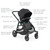 Contours Legacy Grow-with-me Standard Stroller, Dark Gray Black, Unisex