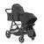 Contours Legacy Grow-with-me Standard Stroller, Dark Gray Black, Unisex