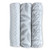 Ely's & Co Cotton Muslin Swaddle Blanket 3 Pack Classic Grey
