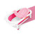Forestyashe Cleaning Supplies Children's Bathtub Stand Baby Sitting And Lying Bathing Stand T-bath Net Pink Pvc