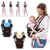 Newborn Carriers Infant Baby Front And Back Carrier Adjustable 4-positions Carrier Child Toddler Backpack Wrap Rider Sling, Soft & Breathable Cotton