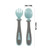 Willstar Baby Utensils Baby Spoon Fork Set With Travel Safe Case Toddler Utensils Feeding Training Spoon With Easy Grip Bendable Function Self Feeding Learning Spoon Fork