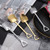 Abanopi Stainless Steel Spade Dessert Spoon Domstic Use Multifunctional Fruit Cake Ice Cream Coffee Kitchen Seasoner Shovel Spoon