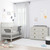 Rosebery Kids Transitional 5-in-1 Convertible Crib In Graphite Grey