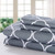 Duvet Cover Set 1800 Count Ultra Soft - Microfiber Duvet Set Of 3 Pieces (grey/white, King/california King) - Hypoallergenic Duvet Cover - Lux Decor Collection