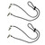 2pc Adjustable Napkin Clips Lab Bib Clip For Adult Elderly Kids