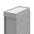 Storkcraft Horizon 3 Drawer Modern Changing Vertical Dresser Pebble Gray Finish