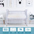 La Baby 3" Waterproof Mini/portable Crib Mattress Pad With Easy To Clean Cover, For Non-full Size Cribs Only