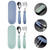 Hemoton 2 Sets Children Spoons And Forks Children Flatware Sets Cartoon Tableware Kits