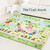 Double-sided Baby Game Play Mat Kids Crawling Mat Foldable Play Picnic Pad - 79x71 Inches