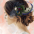 Allnice Fascinators Peacock Feather Hair Clip Headband Mesh Rhinestone With Hairpin For Women