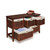 Badger Basket Five Basket Storage Unit With Baskets - Wicker Baskets/cherry