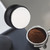 Kitchen Household Coffee Distributor Flat Espresso Palm Tamper Coffee Leveler Alloy Base - 58mm Black