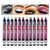 12 Pcs Eyeshadow Stick,cream Smokey Eyeshadow Metallic Shimmer Crayon,silver Eye Brightener Stick,pro Waterproof & Long Lasting Shiny Bright Starter Rotating Eyeshadow Sticks
