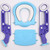 Toddler Toilet Training Seat Ladder With Sturdy Non-slip Wide Step And Soft Cushion