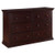 Suite Bebe Bailey 6 Drawer Double Dresser, Dark Brown Finish