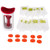 Baby Food Processor, Puree Squeezer Manual Portable Baby Food Maker  For Kitchen For Restaurant For Home Red