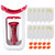 Baby Food Processor, Puree Squeezer Manual Portable Baby Food Maker  For Kitchen For Restaurant For Home Red