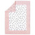 Little Star Organic 100% Pure Organic Cotton Reversible Quilt, Pink-modern Blush