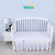 Biloban Waterproof Zippered Polyester Mattress Encasement, Crib Bed