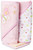 Spasilk Baby 2 Hooded Towels & 2 Washcloths Set For Newborns And Infants, Pink Butterfly