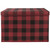 Sammy & Lou Black And Red Buffalo Check Felt Toy Box