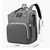 3 In 1 Diaper Bag Backpack Travel Bassinet Portable Baby Bed, Baby Diaper Bag With Changing Station, Foldable Baby Crib With Changing Pad (black,grey)
