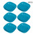 Higrace Reusable Lightweight Dinner Plate Multipurpose Fruit Snack Plate For Home Kitchen Picnic Easy To Clean Dark Blue