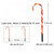 5 Pack/15inch Christmas Candy Cane Lights,solar Powered Candy Canes Christmas Pathway Lights Outdoor-candy Cane Christmas Decorations Outdoor For Holidays Lighting Up Sidewalk,yard,