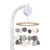 Lambs & Ivy Signature Pom Pom Musical Baby Crib Mobile - White/gray