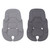 Infant Car Seat Insert, Baby Stroller Liner Head And Body Support Pillow, Infant Seat Pad Carseat Neck Support Cushion For Toddler, Gray