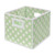 Badger Basket - Folding Hamper/storage Bin, Brown Polka Dots With Blue Trim