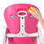 Costway 3 In 1 Baby High Chair Convertible Play Table Seat Booster Toddler Feeding Tray, Pink