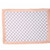 Bacati - Grey Dots Center With Solid Border 30 X 40 Inches Plush Blanket , Coral/grey