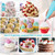 Huryfox 72 Pcs  Icing Piping Bags And Tips Set Cake Decorating Tools Kit,christmas Party Supply