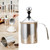 Stainless Pump Manual Milk Frother Coffee Creamer For Cappuccino - 8x8x18cm