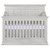 Evolur Napoli 5-in 1 Convertible Crib-color:antique Mist