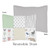 Woodsy Coral, Mint And Grey Toddler Bedding Collection