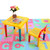 Knifun 2 Piece Table & Chairs Plastic Diy Kids Set Toddler Play Activity Fun Child Kid Toy For The Toddlers To Learn And Play