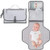 Baby Portable Changing Pad, Diaper Bag, Travel Mat Station By Comfy Cubs (grey Pattern, Large)