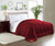 Wyoming King Comforter Solid Burgundy 300 Gsm Plush Siliconized Microfiber Fill Duvet Insert Box Stiched Quilted Fluffy Microfiber Comforter Shell With Pillowcases & Piping