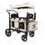 Keenz Xc Luxury 2 Seat Child Stroller Wagon With Canopy & Mesh Sides, Cream