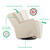 Evolur Linda Swivel Swivel Recliner Glider In Shell, Easy Assembly