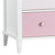 Little Seeds Monarch Hill Poppy White 3 Drawer Dresser, Pink Drawers