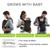 Contours Love 3-position Baby Carrier, Newborn, Infant, Toddler, Black Mesh, One Size
