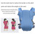 Jingpeng 3 In 1 Baby Carrier Adjustable Backpack All Seasons Ergonomic All-positions For Newborn 3 To 16 Month