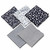 Hi.fancy 5-piece 100% Pure Cotton Burp Cloth 50x50cm/19.68*19.68inch Dark Blue