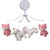 Bedtime Originals Rainbow Unicorn And Fox White/coral Musical Baby Crib Mobile